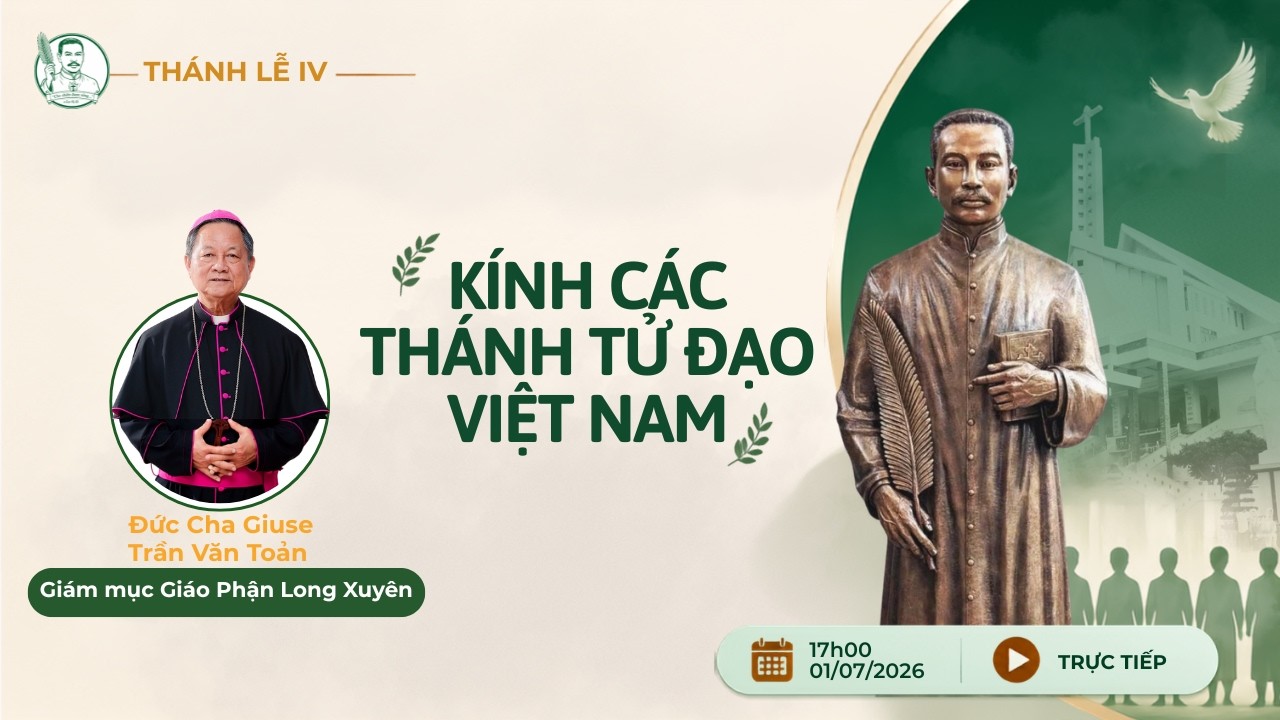 Thánh lễ 4 lúc 17:00 ngày 1-7-2026 tại Nhà thờ Tắc Sậy